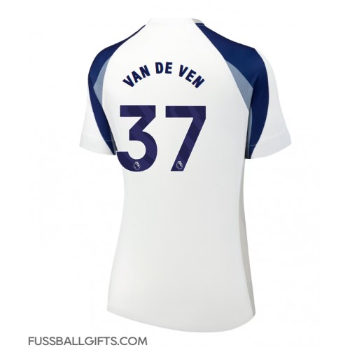 Tottenham Hotspur Micky van de Ven #37 Fußballbekleidung Heimtrikot Damen 2025-26 Kurzarm